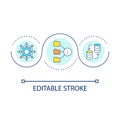 Package manager loop concept icon Royalty Free Stock Photo