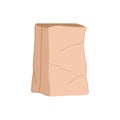 package paper lunch bag cartoon vector illustration