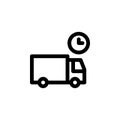 Package Shipping Delayed Icon Royalty Free Stock Photo
