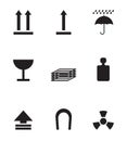 Package symbols Royalty Free Stock Photo