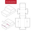 Package Template. Isolated White Retail Mock up