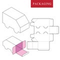 Package template transportation concept. Royalty Free Stock Photo