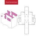 Package template transportation concept.Package Template. Royalty Free Stock Photo