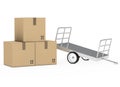 Package trailer Royalty Free Stock Photo