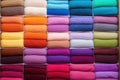package of wool felts in variety colors Royalty Free Stock Photo