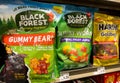 Sacramento, CA, USA May 15th 2022 packages of Black Forest brand gummy bears candy for sale at a local supermarket aisle Royalty Free Stock Photo