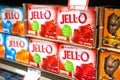 Packages of Jell-O brand gelatin dessert