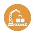 Packages lifter Vector Icon which can easily modify or edit