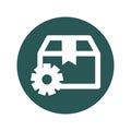 Packages Settings Isolated Vector icon which can easily modify or edit Royalty Free Stock Photo