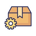 Packages Settings Isolated Vector icon which can easily modify or edit Royalty Free Stock Photo