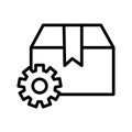 Packages Settings Isolated Vector icon which can easily modify or edit Royalty Free Stock Photo