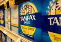 Packages of Tampax Royalty Free Stock Photo