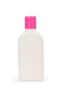 Packaging bottles, plastic packaging, soap, shampoo and laundry detergent on white background