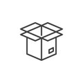 Packaging box line icon Royalty Free Stock Photo