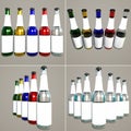 Packaging Design-Bottles Royalty Free Stock Photo