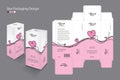 Packaging design for cosmetic, Supplement, spa, Beauty, food, Hair, Skin, lotion, medicine, cream. Box template