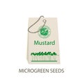 Microgreen seed packaging design template