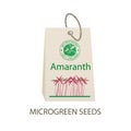 Microgreen seed packaging design template