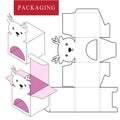 Packaging Design.Vector Illustration of Box. Royalty Free Stock Photo