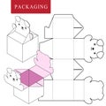Packaging Design.Vector Illustration of Box. Royalty Free Stock Photo