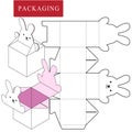 Packaging Design.Vector Illustration of Box. Royalty Free Stock Photo