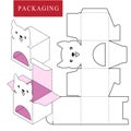 Packaging Design.Vector Illustration of Box. Royalty Free Stock Photo