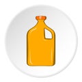 Packaging for engine oil icon, cartoon style Royalty Free Stock Photo