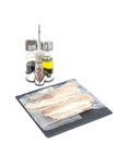 Packaging of frozen fillets of white fish, pollock