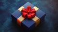 packaging gift box top view Royalty Free Stock Photo