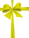 Packaging with a green ribbon with a bow Royalty Free Stock Photo