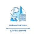 Packaging materials concept icon Royalty Free Stock Photo