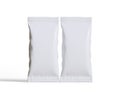 Packaging product of snack on white background. Empty packaging product Royalty Free Stock Photo