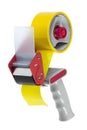 Packaging tape dispenser isolated on white Royalty Free Stock Photo