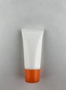 Packaging, Tube type, Small plastic tube, Orange color, Open type