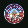 Packard Twelve Classic Chrome Art-Deco Badge