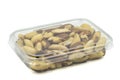 Packed brazil nut isolated. Close up Royalty Free Stock Photo