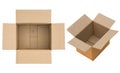 Packed or hidden inside a cardboard packaging box Royalty Free Stock Photo