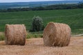 Packed pile of hay Royalty Free Stock Photo