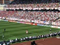 Packed stadium of England fans