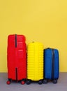 Packed suitcase with belongings . Travel concept Royalty Free Stock Photo