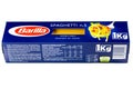 Packet of Barilla brand spaghetti