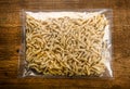 Packet of dried Caserecce Italian pasta from Sicily Royalty Free Stock Photo