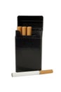 Packet of Electronic cigarettes Royalty Free Stock Photo