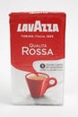 A packet of ground coffee by Lavazza