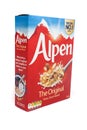 A packet of original Swiss style Alpen muesli