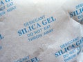 packet of silica gel desiccant
