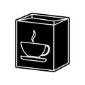 a packet of tea icon. Element of Hipermarket for mobile concept and web apps icon. Glyph, flat icon for website design and