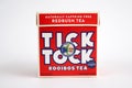 A packet of Tick Tock Redbush Tea Royalty Free Stock Photo