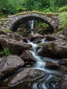 Packhorse bridge in Glen Lyon, Scotland Royalty Free Stock Photo