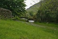 Packhorse Bridge over Mosedale Beck, Wasdale Head, Cumbria, Lake District National Park, England, UK Royalty Free Stock Photo